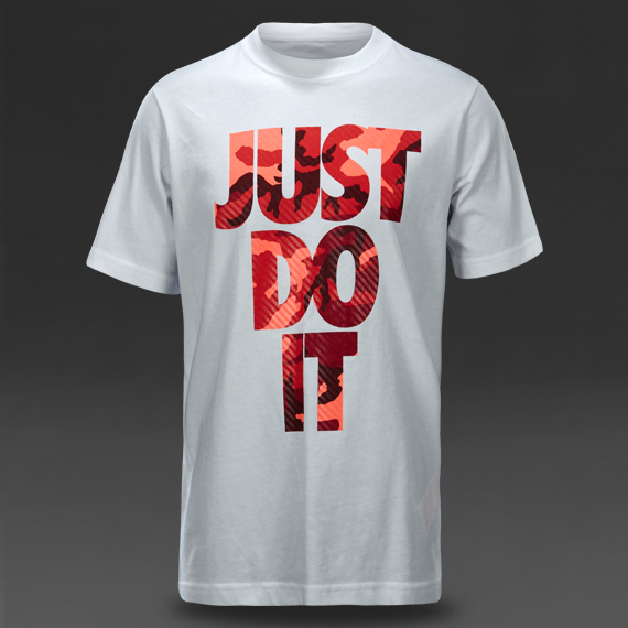 Nike Sportswear JDI Camo Tee White / Dark Grey Heather for Boys